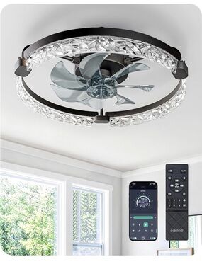 20-Inch Ceiling Fan with Lights and Remote Control